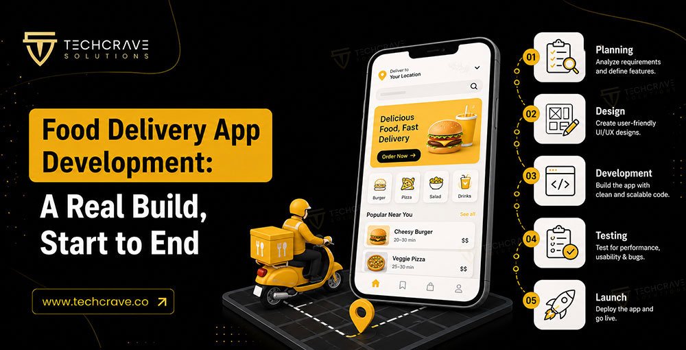 Food Delivery App Development: A Real Build, Start to End